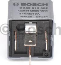 BOSCH 0 332 015 002 - Relejs, Darba strāva www.autospares.lv