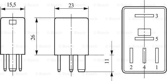 BOSCH 0 332 017 300 - Relejs, Degvielas sūknis www.autospares.lv