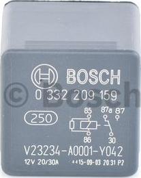 BOSCH 0 332 209 159 - Relejs, Darba strāva www.autospares.lv