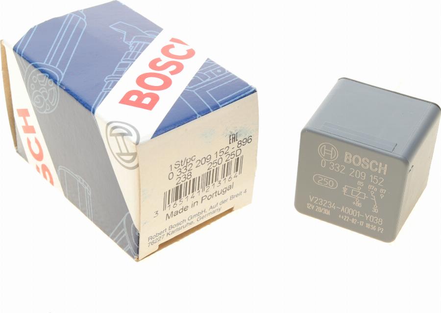 BOSCH 0 332 209 152 - Relejs, Darba strāva www.autospares.lv