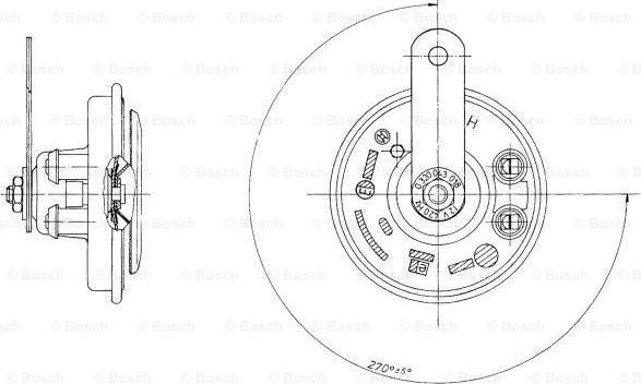 BOSCH 0 320 043 018 - Skaņas signāls www.autospares.lv