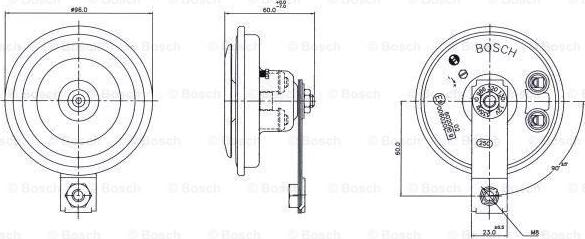 BOSCH 0 986 320 130 - Skaņas signāls www.autospares.lv