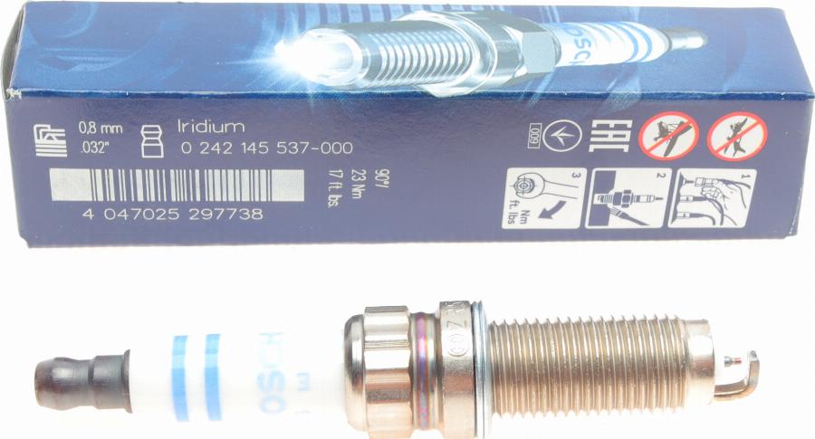 BOSCH 0 242 145 537 - Свеча зажигания www.autospares.lv