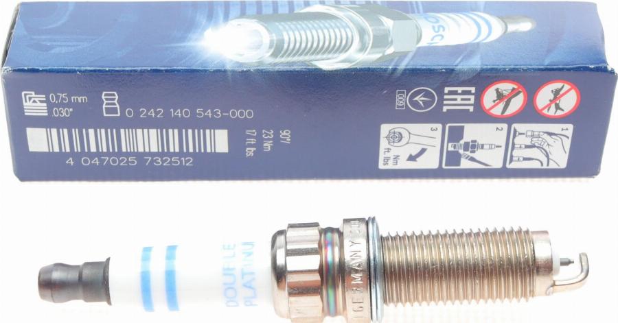 BOSCH 0 242 140 543 - Свеча зажигания www.autospares.lv