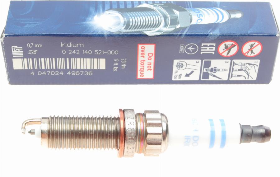 BOSCH 0 242 140 521 - Aizdedzes svece www.autospares.lv