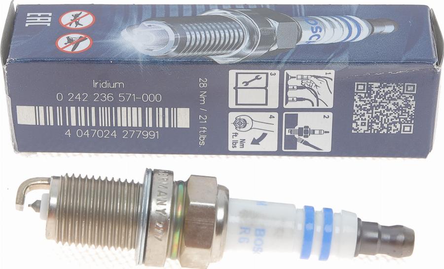 BOSCH 0 242 236 571 - Spark Plug www.autospares.lv