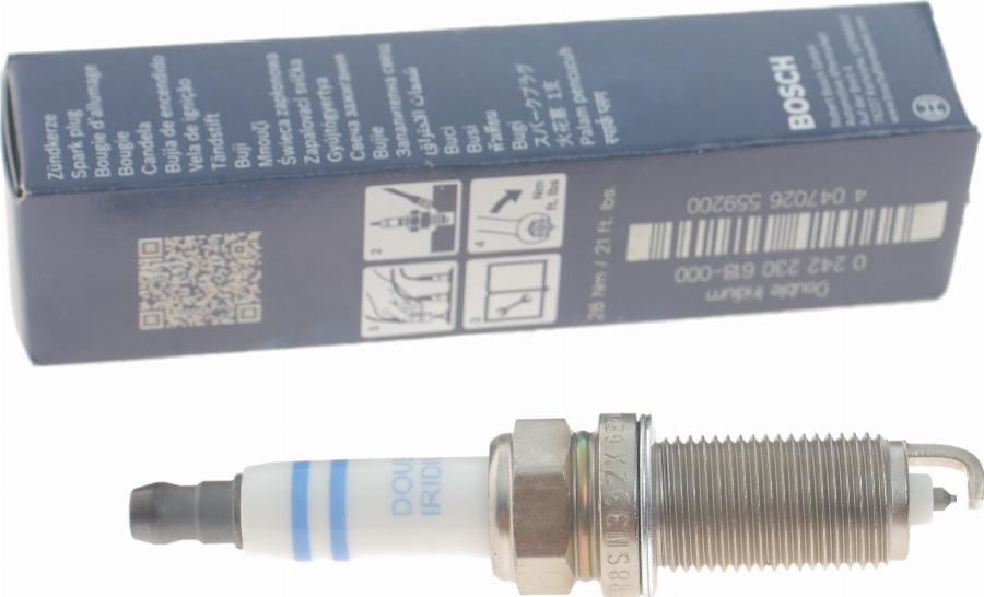 BOSCH 0 242 230 618 - Aizdedzes svece www.autospares.lv