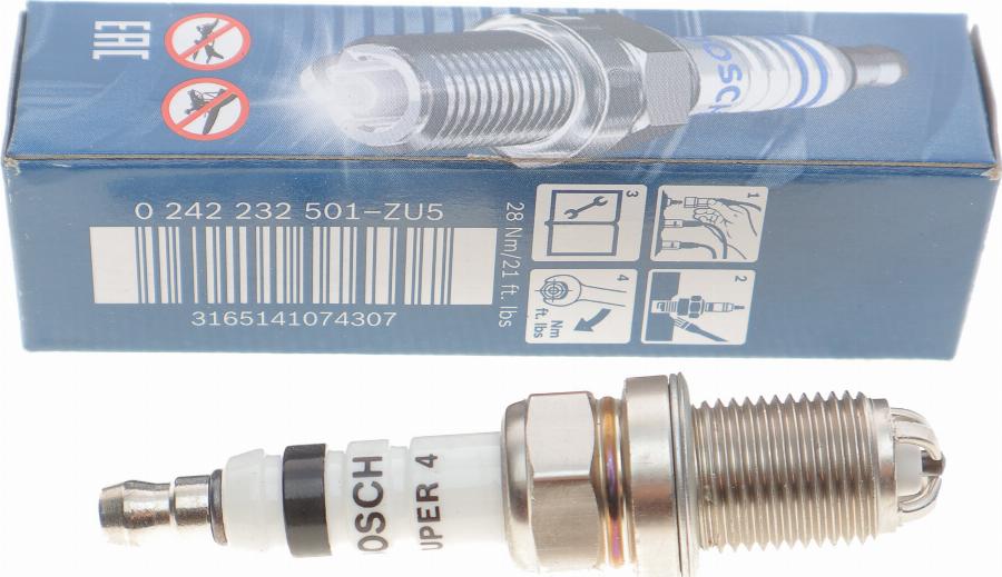 BOSCH 0 242 232 501 - Aizdedzes svece www.autospares.lv