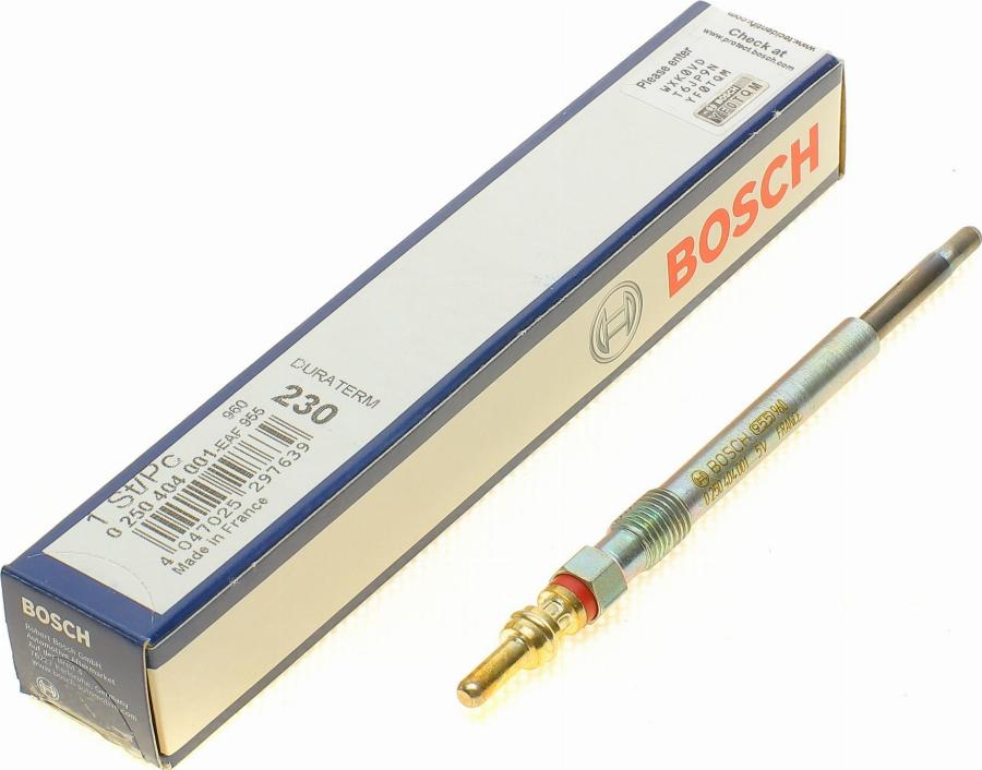 BOSCH 0 250 404 001 - Kvēlsvece www.autospares.lv