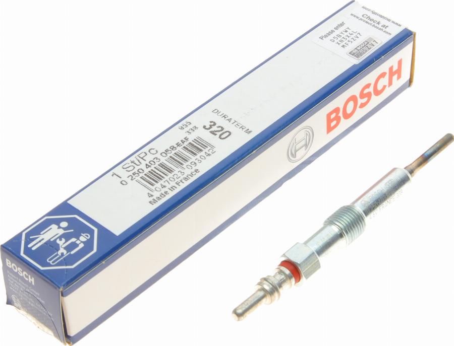 BOSCH 0 250 403 058 - Kvēlsvece www.autospares.lv