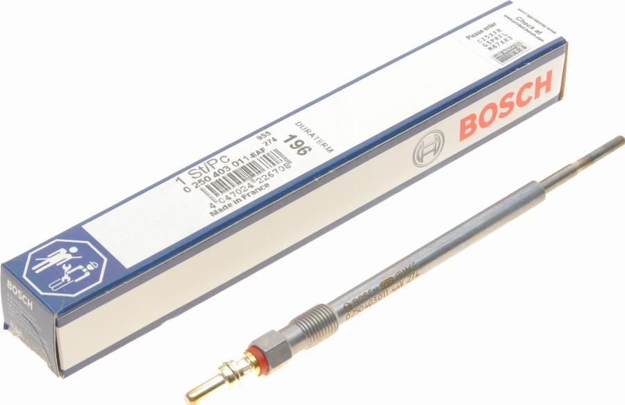 BOSCH 0 250 403 011 - Kvēlsvece autospares.lv