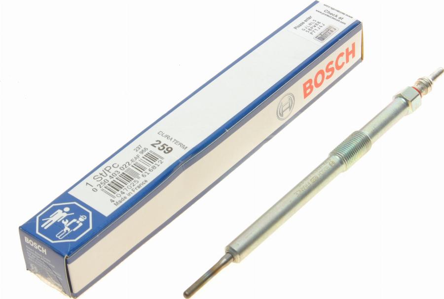 BOSCH 0 250 403 022 - Kvēlsvece www.autospares.lv