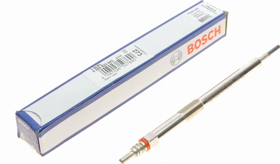 BOSCH 0 250 623 003 - Kvēlsvece www.autospares.lv