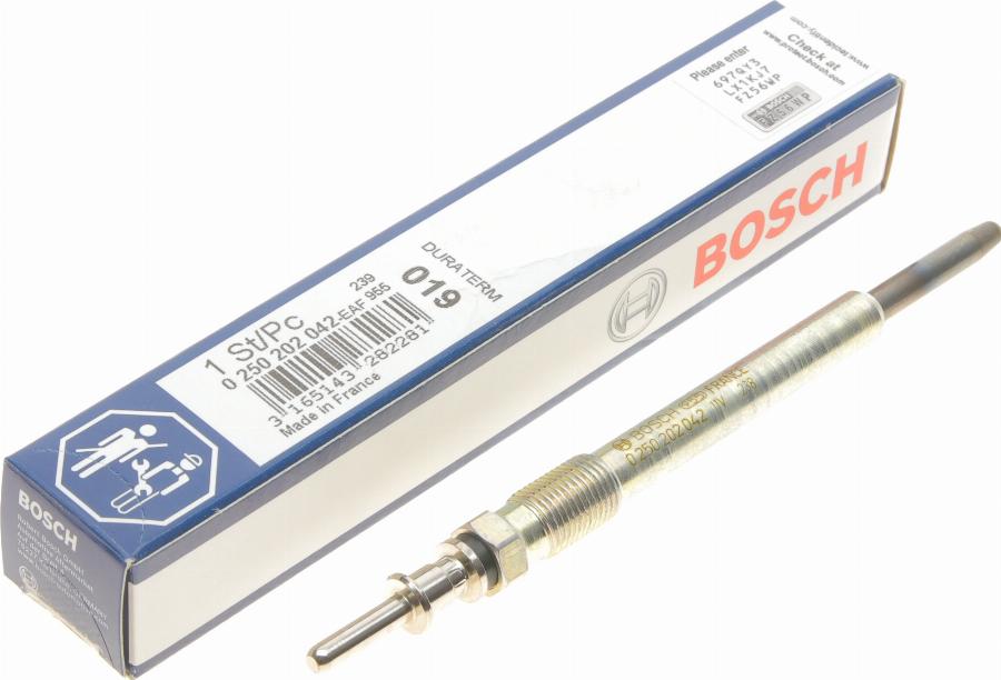 BOSCH 0 250 202 042 - Kvēlsvece www.autospares.lv