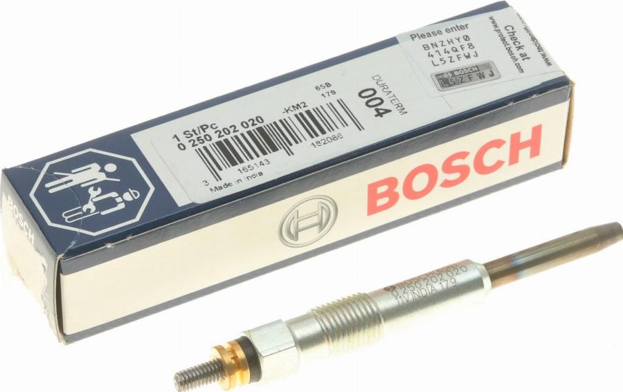 BOSCH 0 250 202 020 - Kvēlsvece www.autospares.lv