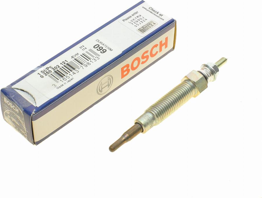 BOSCH 0 250 202 121 - Kvēlsvece autospares.lv