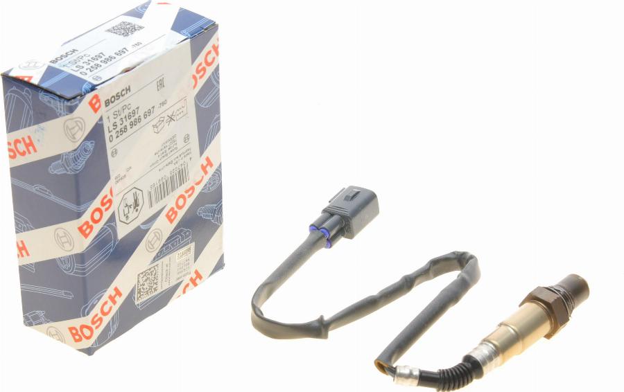 BOSCH 0 258 986 697 - Lambda zonde www.autospares.lv