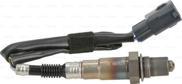 BOSCH 0 258 986 697 - Lambda zonde www.autospares.lv