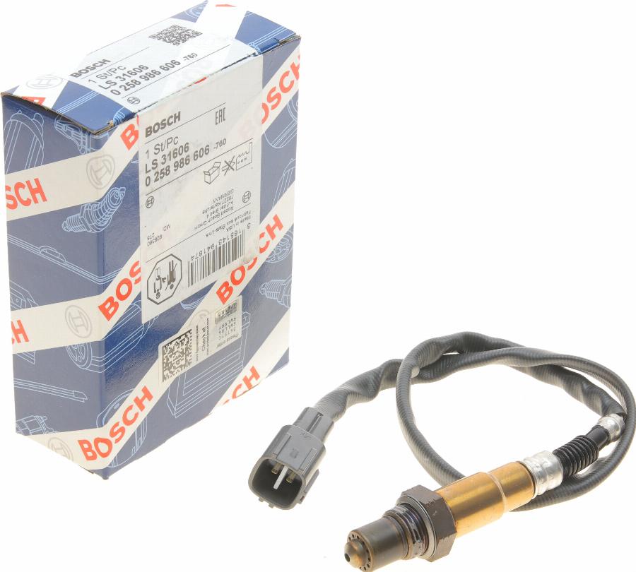 BOSCH 0 258 986 606 - Lambda zonde www.autospares.lv