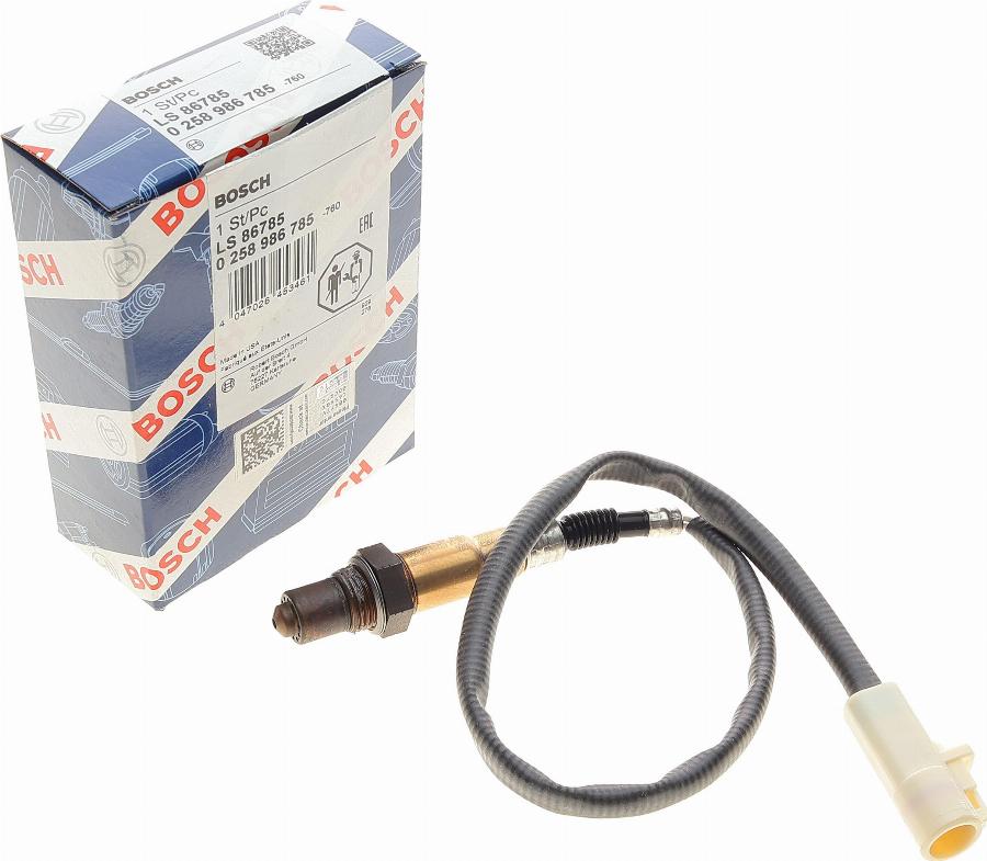 BOSCH 0 258 986 785 - Lambda Sensor www.autospares.lv