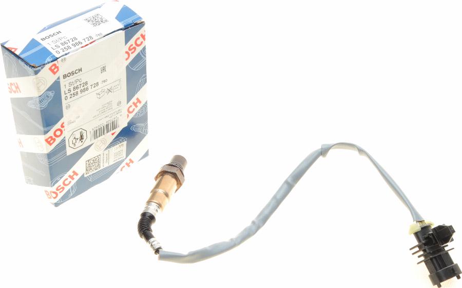 BOSCH 0 258 986 728 - Lambda zonde www.autospares.lv