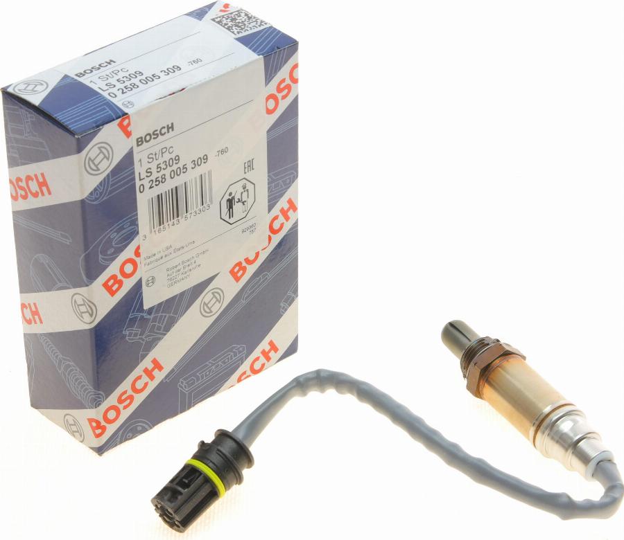 BOSCH 0 258 005 309 - Lambda Sensor www.autospares.lv