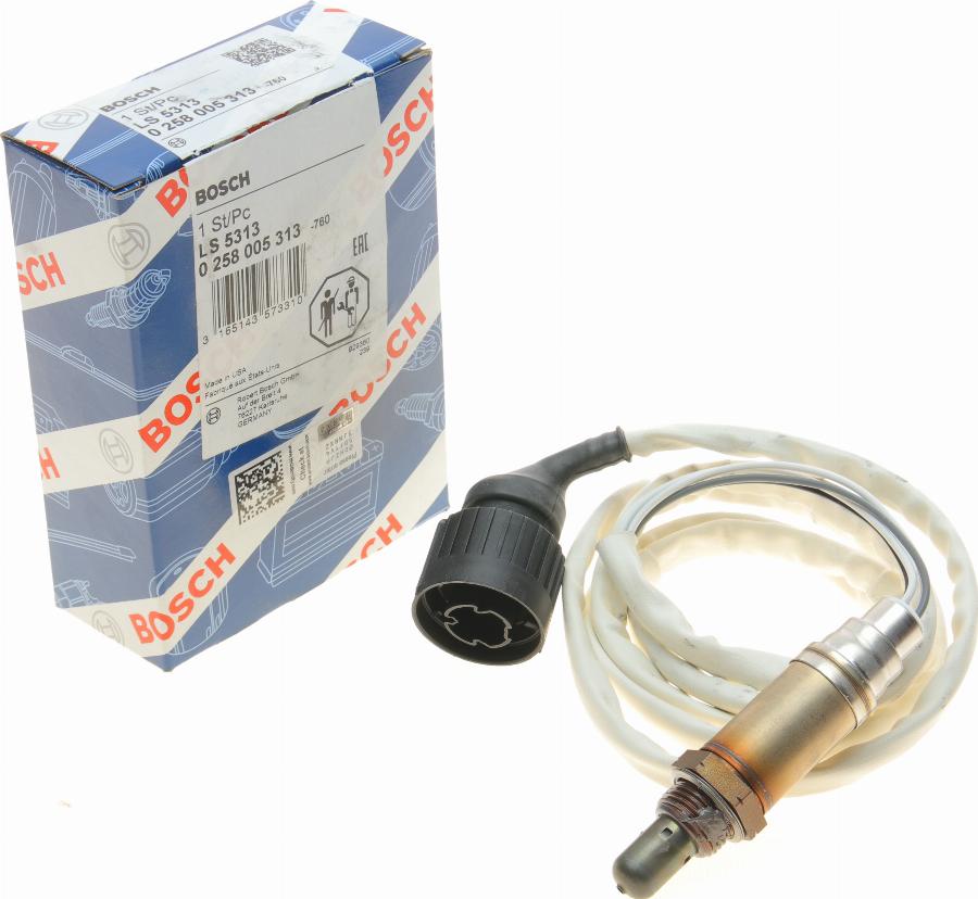 BOSCH 0 258 005 313 - Lambda zonde www.autospares.lv