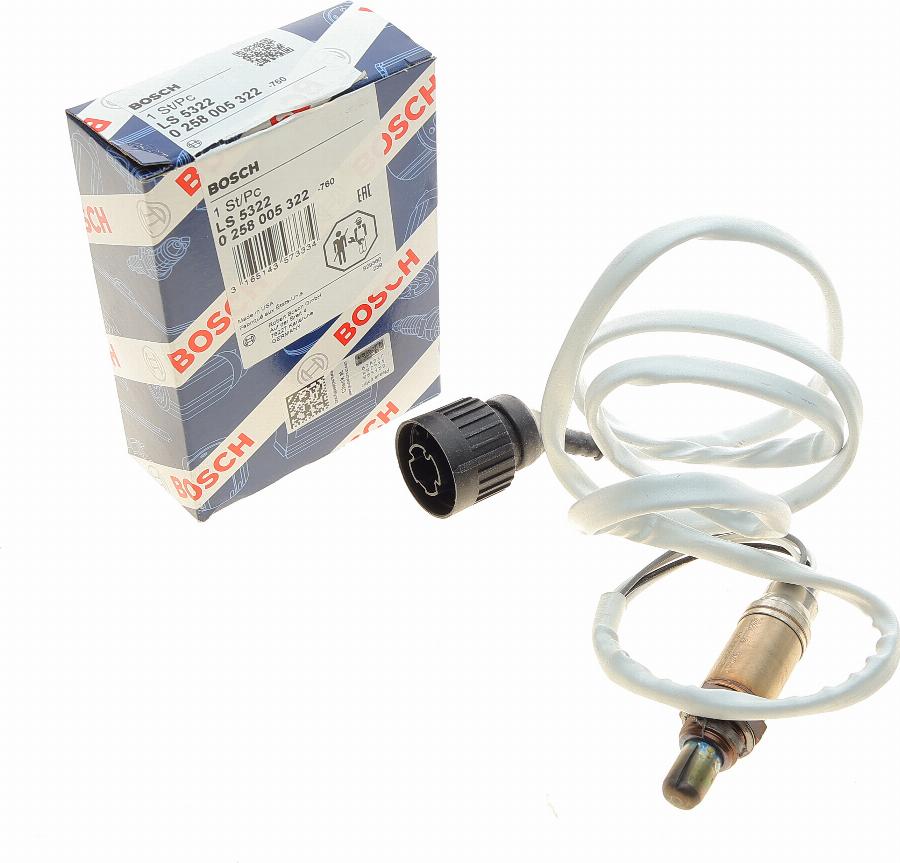 BOSCH 0 258 005 322 - Lambda zonde www.autospares.lv