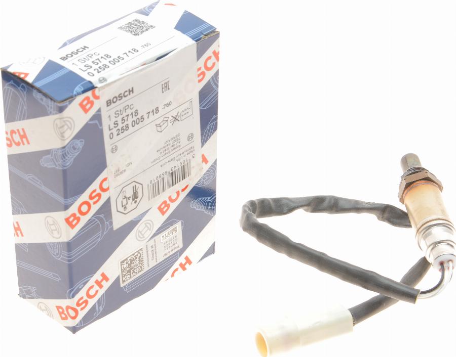 BOSCH 0 258 005 718 - Lambda zonde autospares.lv