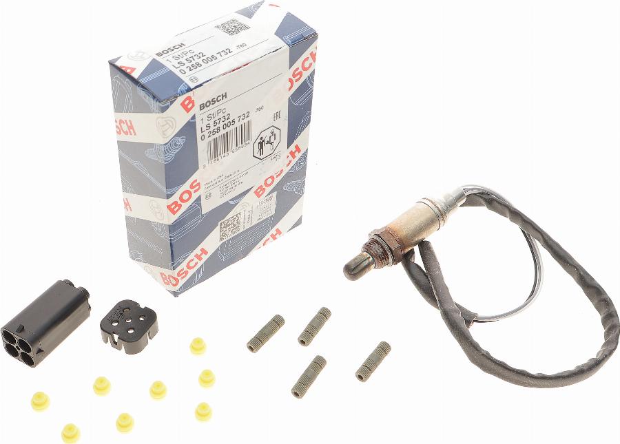 BOSCH 0 258 005 732 - Lambda zonde www.autospares.lv