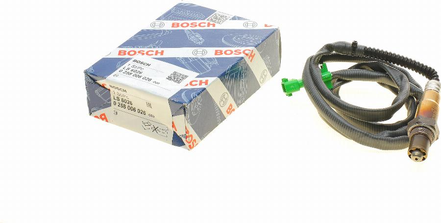 BOSCH 0 258 006 026 - Lambda zonde autospares.lv