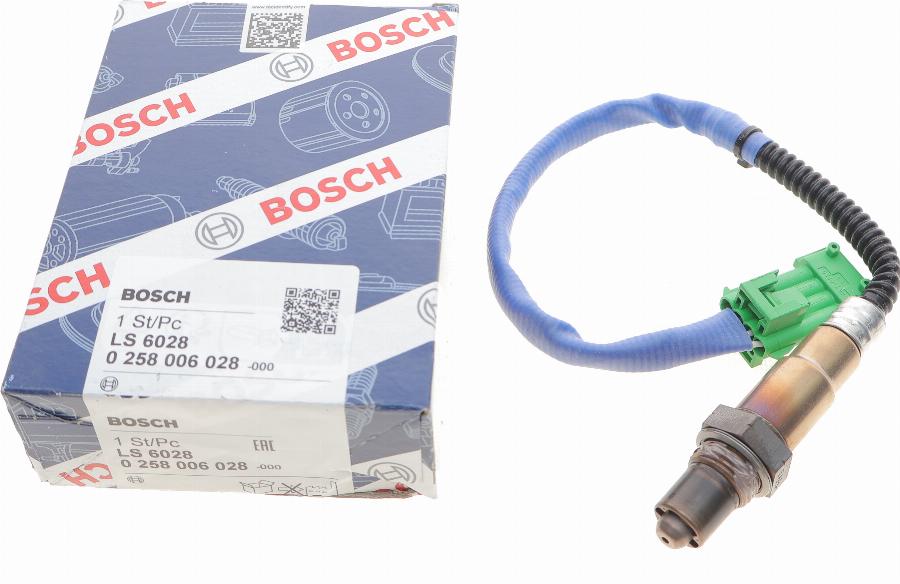 BOSCH 0 258 006 028 - Lambda zonde autospares.lv