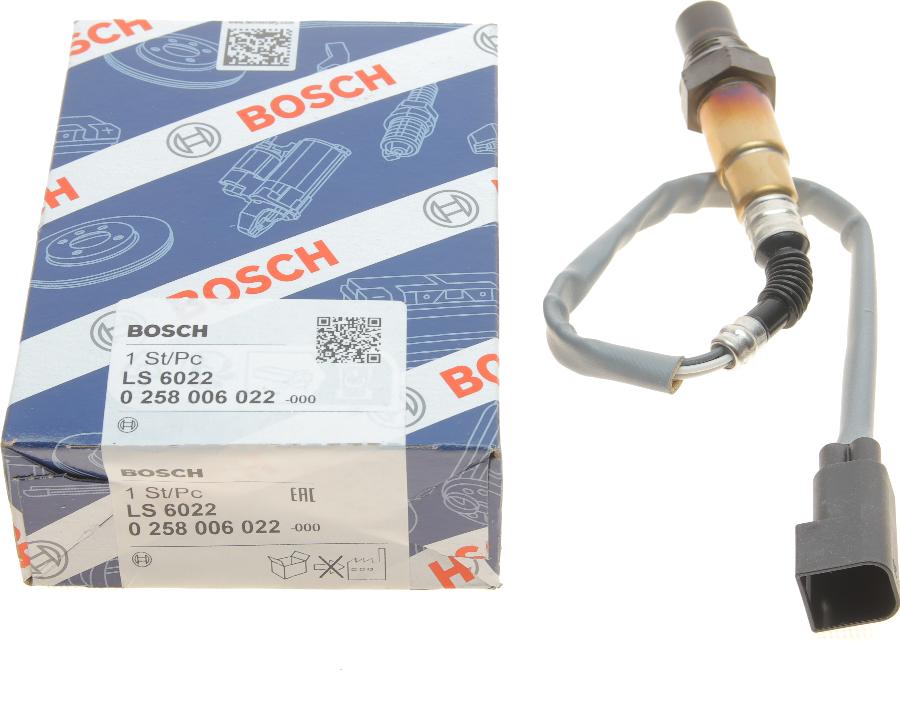 BOSCH 0 258 006 022 - Lambda Sensor www.autospares.lv