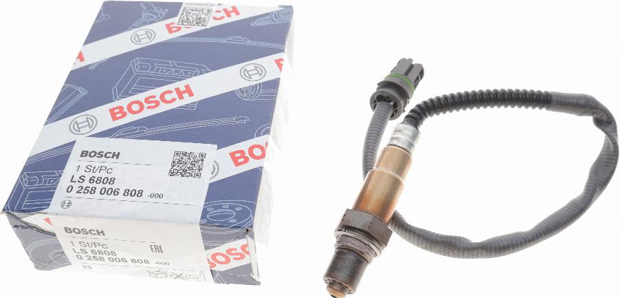 BOSCH 0 258 006 808 - Лямбда-зонд, датчик кислорода www.autospares.lv