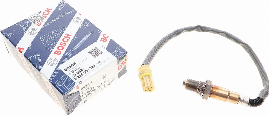 BOSCH 0 258 006 328 - Лямбда-зонд, датчик кислорода www.autospares.lv