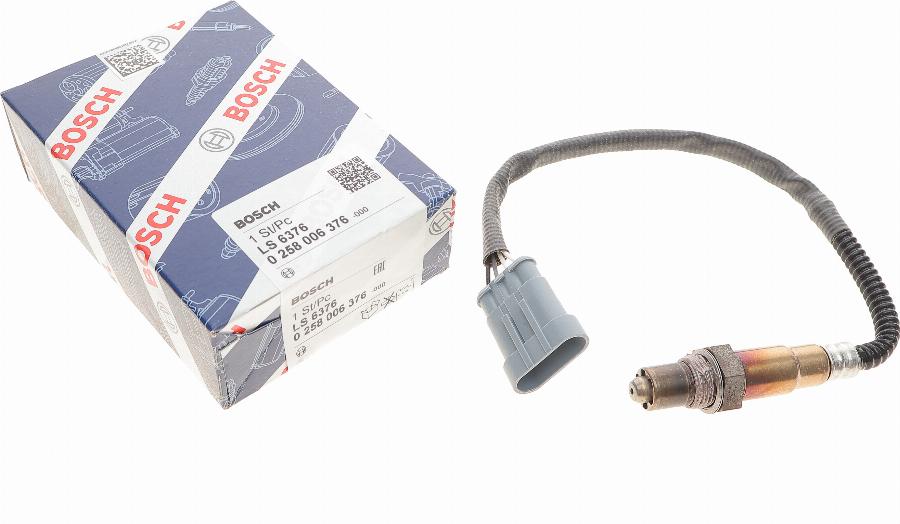 BOSCH 0 258 006 376 - Лямбда-зонд, датчик кислорода www.autospares.lv