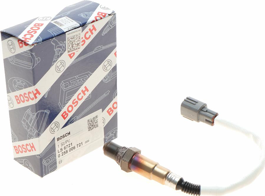 BOSCH 0 258 006 721 - Lambda Sensor www.autospares.lv