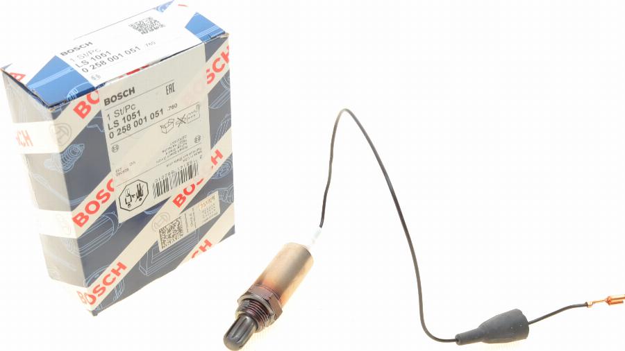 BOSCH 0 258 001 051 - Lambda zonde www.autospares.lv