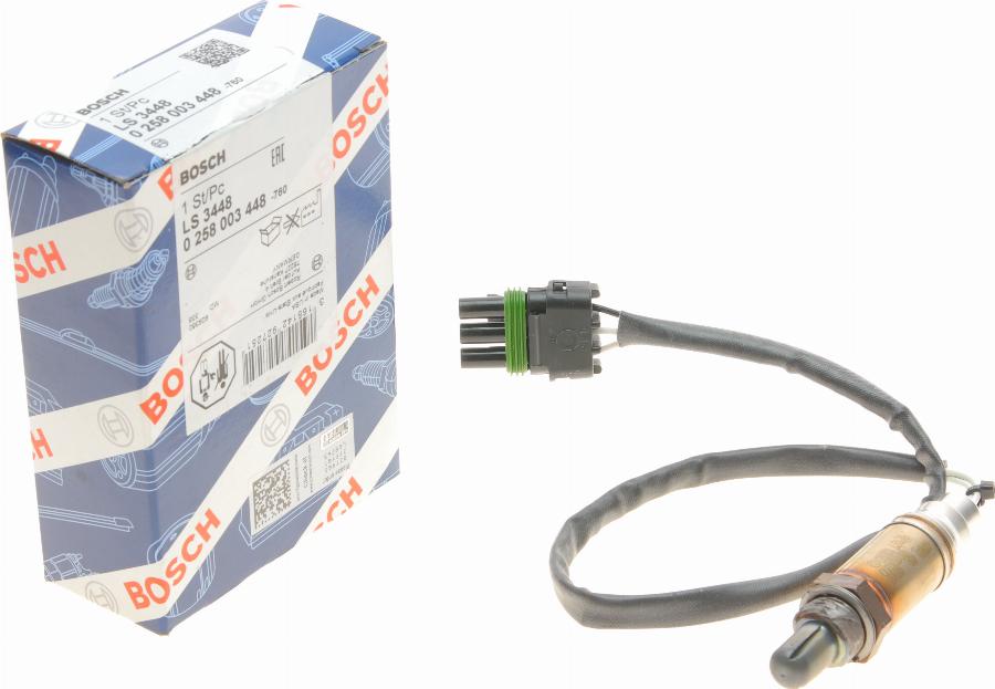 BOSCH 0 258 003 448 - Lambda zonde www.autospares.lv