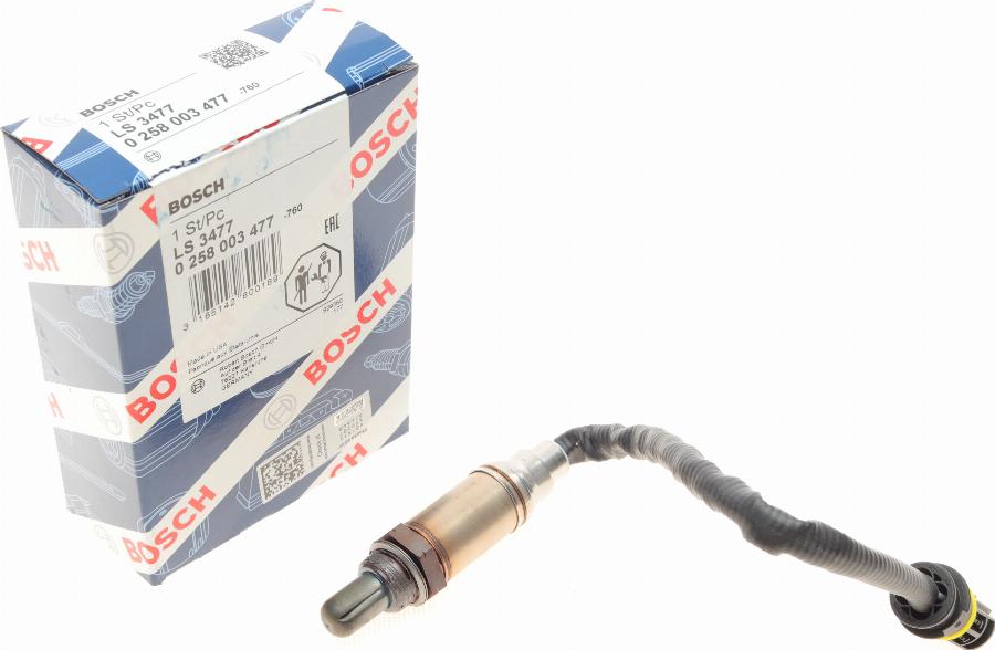 BOSCH 0 258 003 477 - Лямбда-зонд, датчик кислорода www.autospares.lv