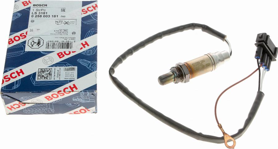 BOSCH 0 258 003 181 - Лямбда-зонд, датчик кислорода www.autospares.lv