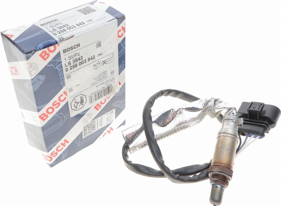 BOSCH 0 258 003 842 - Лямбда-зонд, датчик кислорода www.autospares.lv