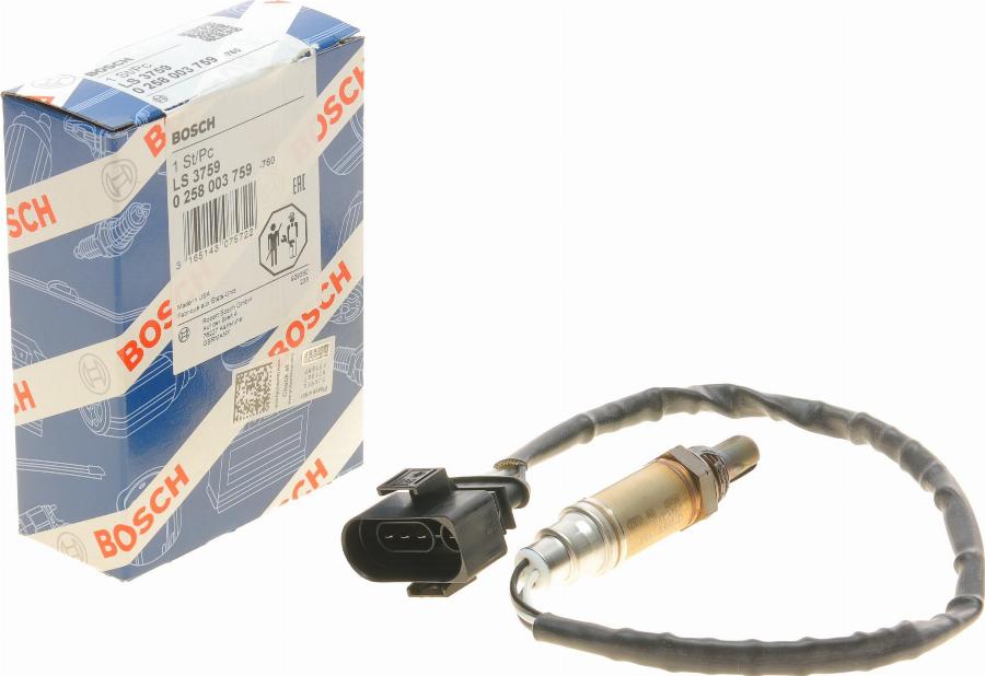 BOSCH 0 258 003 759 - Lambda Sensor www.autospares.lv