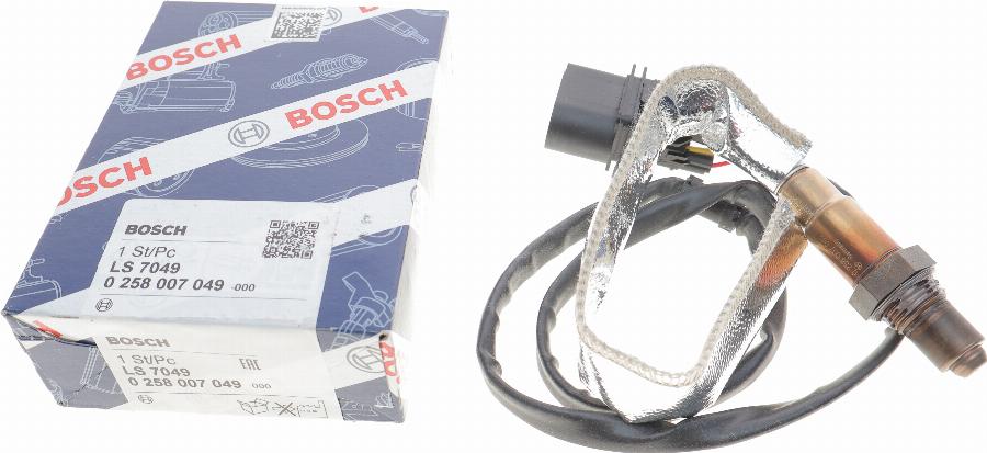 BOSCH 0 258 007 049 - Лямбда-зонд, датчик кислорода www.autospares.lv