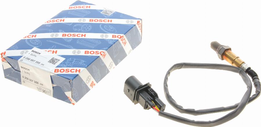 BOSCH 0 258 007 355 - Лямбда-зонд, датчик кислорода www.autospares.lv