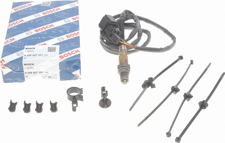 BOSCH 0 258 007 351 - Лямбда-зонд, датчик кислорода www.autospares.lv