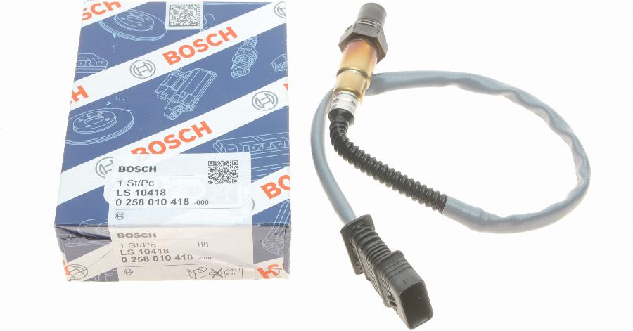 BOSCH 0 258 010 418 - Lambda Sensor www.autospares.lv