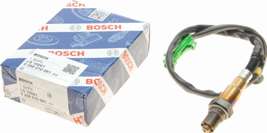 BOSCH 0 258 010 081 - Lambda zonde www.autospares.lv