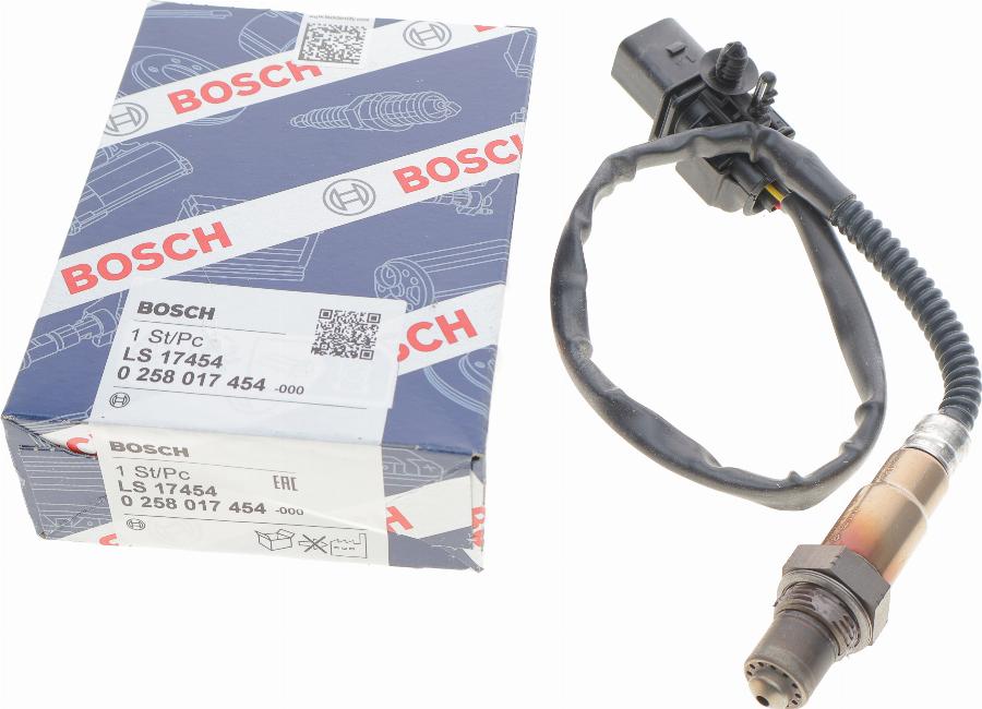 BOSCH 0 258 017 454 - Лямбда-зонд, датчик кислорода www.autospares.lv