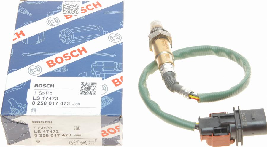 BOSCH 0 258 017 473 - Lambda Sensor www.autospares.lv